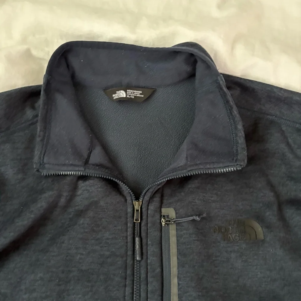 The North Face XL Mens Skyline Full Zip Fleece Jacket blue heather promotional